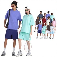 T-shirts amples en pur coton pour couple, style américain, marque de mode estivale, manches courtes, grandes tailles pour hommes et femmes