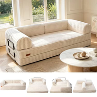 OEM Sofa in a Box, kompaktes, komprimiertes Bettsofa, ODM modulares, sectionales, knochenloses Schaumstoffsofa, Großhandel