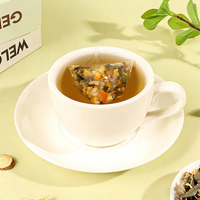 Té Herbal para Control de Grasa en Bolsitas Piramidales, Apoyo para la Pérdida de Peso, Eliminación de Residuos Tóxicos y Alivio del Estreñimiento, Personalizable, Directo de Fábrica