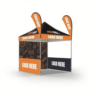 High Quality Customized 10*10 Popup <b>Canopy</b> Advertising <b>Tent</b> Peak Banner Fire Retardant Waterproof for Tradeshow Giveaways - Product Image 2