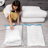 Sacs de compression sous vide transparents surdimensionnés et épaissis, multi-usages pour édredons et bagages, prêts à être expédiés