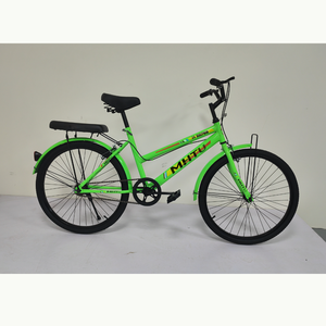 Vélo <span class=keywords><strong>de</strong></span> ville vintage 24 pouces à vitesse unique, confortable pour les trajets quotidiens, avec double selle et panier – Vélo <span class=keywords><strong>de</strong></span> banlieue classique à cadre bas - Product Image 4