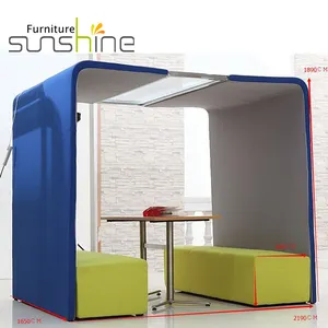 Hochwertige Square Cube Telefonzelle Public Office Meeting Pod Private Space Empfangs sofa