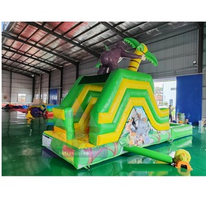 Parque Acuático Inflable con Forma de Palmera y Tobogán Ondulado, con Piscina para Niños, para Jardín y Patio Trasero en Verano - Product Image 3