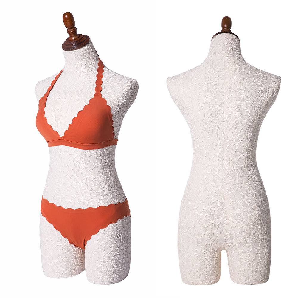 批发上身白色女性柔软胸前连衣裙造型人体模特倒内衣展示女性内衣