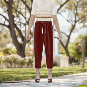 Women's Loose Wide Leg <b>Trousers</b> Mid Rise Casual Pants Breathable Full Length <b>Summer</b> Wear - Product Image 2