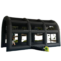 Cabine de peinture gonflable portable sur mesure pour voiture, arche de peinture, tente cube étanche et durable de 10-12 pieds avec ventilateur intégré GAUSS