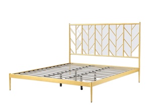 <span class=keywords><strong>Lit</strong></span> en fer victorien à lignes gracieuses en bronze foncé antique Giselle pour la maison - Product Image 2