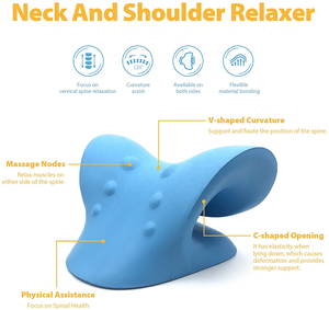 Almohada masajeadora para cuello y hombros, camilla de relajación para aliviar el dolor, <span class=keywords><strong>Cervical</strong></span> y columna - Product Image 6
