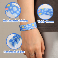 Bracelet manchette tendance en tissu polyester tressé de haute qualité, personnalisé, pour l'amitié entre femmes