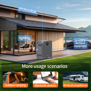 แบตเตอรี่ LiFePO4 16kWh 32kWh ระบบกักเก็บพลังงานไฮบริดออลอินวัน 12kW ระบบพลังงานแสงอาทิตย์ OmniPower X12 16/32 อินเวอร์เตอร์คลื่นไซน์บริสุทธิ์ - Product Image 3