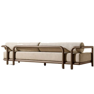 Juego de sofá de teca de hotel de lujo Juegos de <span class=keywords><strong>restauración</strong></span> de calidad de lujo Muebles de exterior Diseño Juego de sofá de jardín - Product Image 5