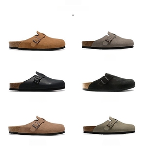 Mocassins <span class=keywords><strong>Birkenstock</strong></span> vintage en cuir de vachette véritable, chaussures de plage à semelle souple pour femmes et hommes, pour l'été, l'<span class=keywords><strong>hiver</strong></span> et le printemps - Product Image 4