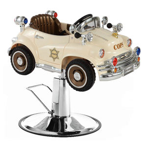 Nouvelle conception de mobilier de salon de coiffure, chaise de barbier pivotante moderne à base ronde noire, chaise de coiffure robuste - Product Image 5