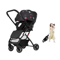 Chaise confortable de poussée de voyage de bébé de chariot pliable multifonctionnel classique de bébé d'une main