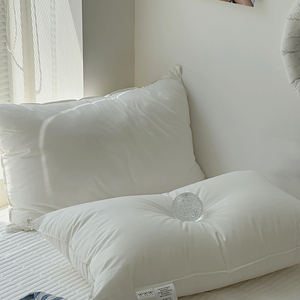 Oreiller en duvet et plumes, oreiller de luxe en duvet et plumes d'oie pour hôtel, avec enveloppe en coton, oreiller doux et offrant un bon soutien pour le cou - Product Image 4