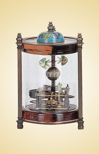 Horloge mécanique vintage et unique en forme de cage à oiseaux en laiton - Product Image 3