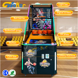 Máy giải trí đồng tiền hoạt động trò chơi <span class=keywords><strong>Arcade</strong></span> chơi bóng rổ giả lập vượt qua các trò chơi cấp độ bóng rổ - Product Image 2
