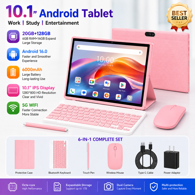 Wholesale OEM ODM 20GB/128GB Octa Core 2.2GHZ Wifi Gaming Pulgadas 10 Inch Tableta Tab Tabletes Android Tablettes PC Tablet