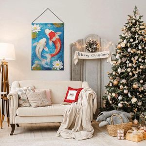 Koi Fish <span class=keywords><strong>Garden</strong></span> <span class=keywords><strong>Flag</strong></span> 12x18 in Banderas de patio de doble cara Lawn Sign Decor No Flagstand - Product Image 4