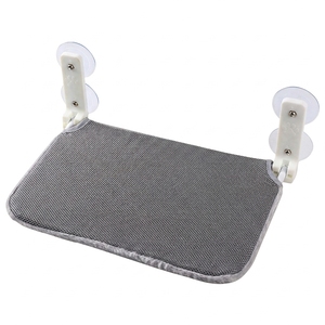 Cama para Gatos con Ventosa para Ventana, Hamaca Plegable para Mascotas, Percha para Gatos de Piel Sintética Lavable y Extraíble para Vidrio Interior - Product Image 1