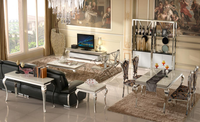 Table de salon luxe italie tables basses marbre moderne tavolo de de café tables centrales avec dessus en marbre