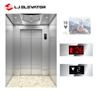 Hotel-Personenaufzug Mini-Aufzug 5 Haltestellen 800 kg Edelstahl für 12 Personen Aufzugsystem