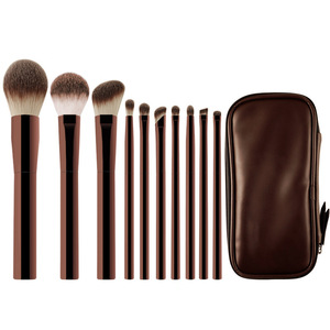 Chichodo Makeup <b>Brush</b> Set 10Pcs Synthetic Hair Wooden Handle For Concealer Powder Contouring - Product Image 2