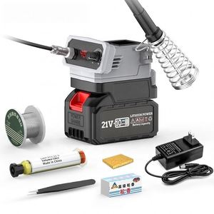NEOBRISKEN - <span class=keywords><strong>Soldador</strong></span> Eléctrico Inalámbrico Portátil Multifuncional para el Hogar, con Batería de Litio, Transferencia Automática de <span class=keywords><strong>Estaño</strong></span>, 30-80 W - Product Image 2