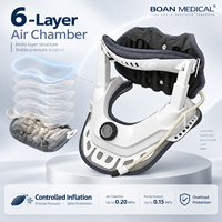 Attelle cervicale gonflable réglable certifiée CE de classe I Boan pour soulager les douleurs au cou
