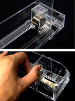 Plateau poussoir à ressort en plastique transparent pour cigarettes avec porte-étiquette de prix, écologique, marque XGF, pour présentation en supermarché
