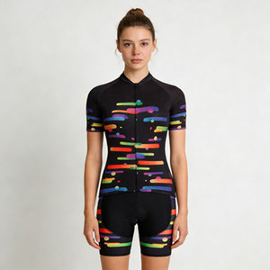 Jersey de Ciclismo de Manga Corta con Logotipo Personalizado, Transpirable, que Absorbe la Humedad, Fácil de Cuidar, de Secado Rápido, con Estampado por Sublimación, para Equipos Urbanos - Product Image 1