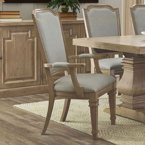 Moderno americano tradizionale tavolo da pranzo in legno massello con sedie rotonde mobili classici per la casa - Product Image 3