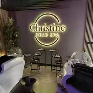 Custom Halo Lit Logo <b>Sign</b> <b>LED</b> Backlit Acrylic <b>Sign</b> Illuminated Wall Mounted Business Logo <b>Sign</b> Office Storefront Display - Product Image 1