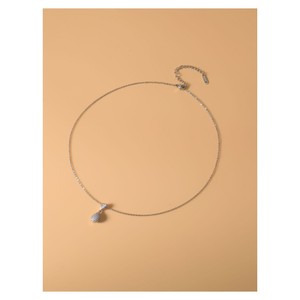 Ensemble de boucles d'oreilles et collier en perles brillantes, en alliage de cuivre, micro-inserts en forme de goutte d'eau, bijoux de fête pour femmes, mode de luxe - Product Image 4