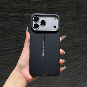 Funda Magnética de Cuero para iPhone 17 13 14 15 16 Pro Max 17 Air con Cubierta Trasera Protectora y Elevación de Lente Metálica - Product Image 3