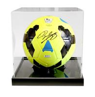 Cube acrylique pour ballon de football, boîtier d'affichage de luxe avec montage mural et miroir