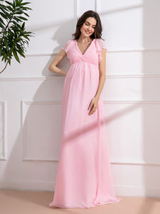 <span class=keywords><strong>Vestido</strong></span> <span class=keywords><strong>de</strong></span> maternidad Mily Bridal ED032 al por mayor <span class=keywords><strong>para</strong></span> Sesión <span class=keywords><strong>de</strong></span> fotos o Baby Shower cuello en V Rosa vestidos <span class=keywords><strong>de</strong></span> <span class=keywords><strong>embarazada</strong></span> <span class=keywords><strong>vestido</strong></span> <span class=keywords><strong>de</strong></span> <span class=keywords><strong>noche</strong></span> - Product Image 2