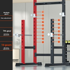 Choice Cross-Border Banc <span class=keywords><strong>de</strong></span> musculation unisexe multifonctionnel pliable <span class=keywords><strong>avec</strong></span> structure en acier semi-circulaire et rack <span class=keywords><strong>de</strong></span> squat intégré - Product Image 1
