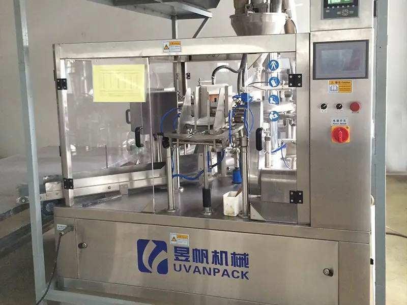 Full Automatic Pet Food Doypack Zip Bag Stand Alone Doypack Packing Machine