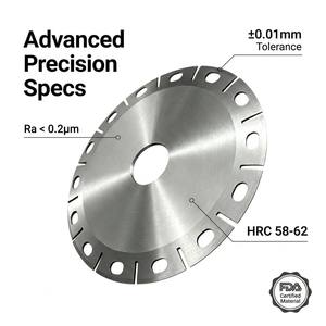 Couteau de préparation de <span class=keywords><strong>poisson</strong></span> en acier inoxydable 440C trempé HRC 58-62, lame circulaire dentelée de précision 0,01 mm pour machine à <span class=keywords><strong>poisson</strong></span> - Product Image 6