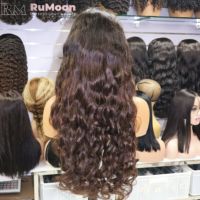 Ocean Wave 13x4 HD pour closure en dentelle, 100% cheveux humains vierges bruts vietnamiens, 24 pouces, grade 12A, densité 250%, vente en gros pour la fabrication de perruques