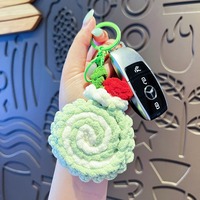 Porte-clés en peluche douce en forme de macaron, dessert, pain, gâteau, breloques pour sac à main femme