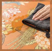 Neue chinesische Tischsets aus Kunstleder für Küche und Esszimmer, rund oder quadratisch, bedruckt, PU-Leder im chinesischen Stil