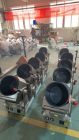 Wok de riz frit au gaz automatique pour restaurant Robot de cuisson intelligent pour sautés Machine de cuisson commerciale