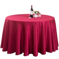 Nappe de Noël Jacquard en Polyester Personnalisée, Décoration d'Automne, Jupe de Table Ronde pour Thanksgiving, Housse de Table Ronde Unie