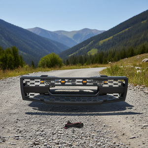 Parrilla Delantera Negra con Luz LED para Nissan Frontier, Material ABS, D0100HP16WU - Product Image 2