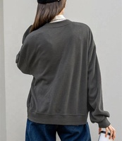 Vêtements personnalisés pour dames, manteau et veste pour femmes, blouson bombardier à épaules tombantes et lettres avec bouton de fermeture, vestes et sports pour femmes