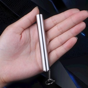 ไฟฉาย LED ขนาดเล็ก สแตนเลส ใช้แบตเตอรี่ AAA พกพาสะดวก ใช้เป็นพวงกุญแจได้ - Product Image 2