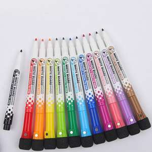 Ensemble de marqueurs effaçables <span class=keywords><strong>à</strong></span> <span class=keywords><strong>sec</strong></span> <span class=keywords><strong>à</strong></span> <span class=keywords><strong>pointe</strong></span> <span class=keywords><strong>feutre</strong></span> personnalisables avec logo, faible odeur, colorés, magnétiques, pour tableau blanc, avec aimant et gomme - Product Image 3